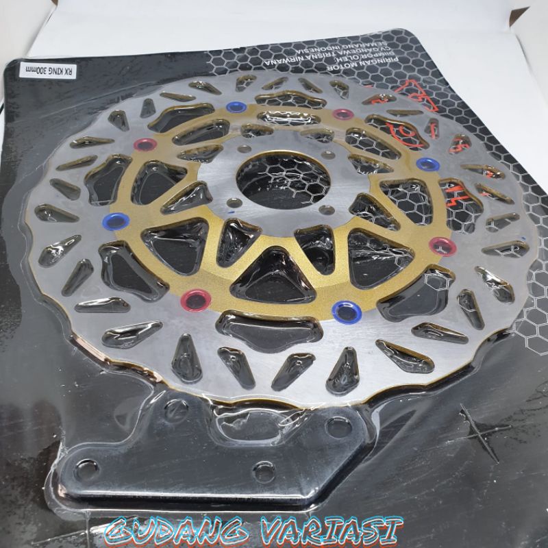 Piringan disk cakram lebar 300MM PLUS BREKET BUAT RX KING NEW MODEL DAYTONA