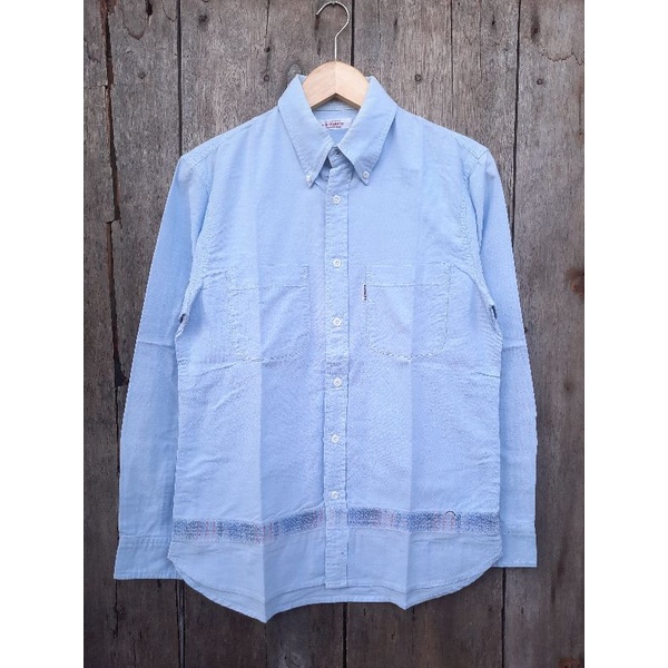 kemeja hr market size M second preloved no iron heart