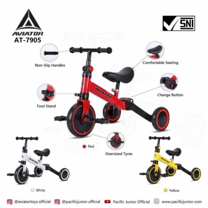 Aviator Pushbike Push Bike Balance Sepeda Keseimbangan At-7905 At 7905 #Original