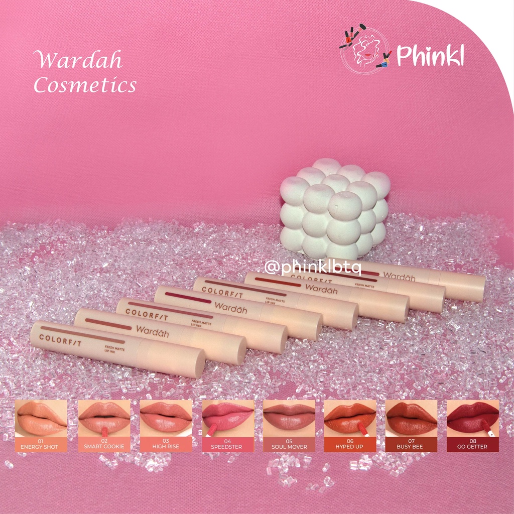 `ღ´ PHINKL `ღ´ ᘺᗩᖇᕲᗩᕼ  Wardah Colorfit Lip Ink lip tint murah kekinian lipstick halal