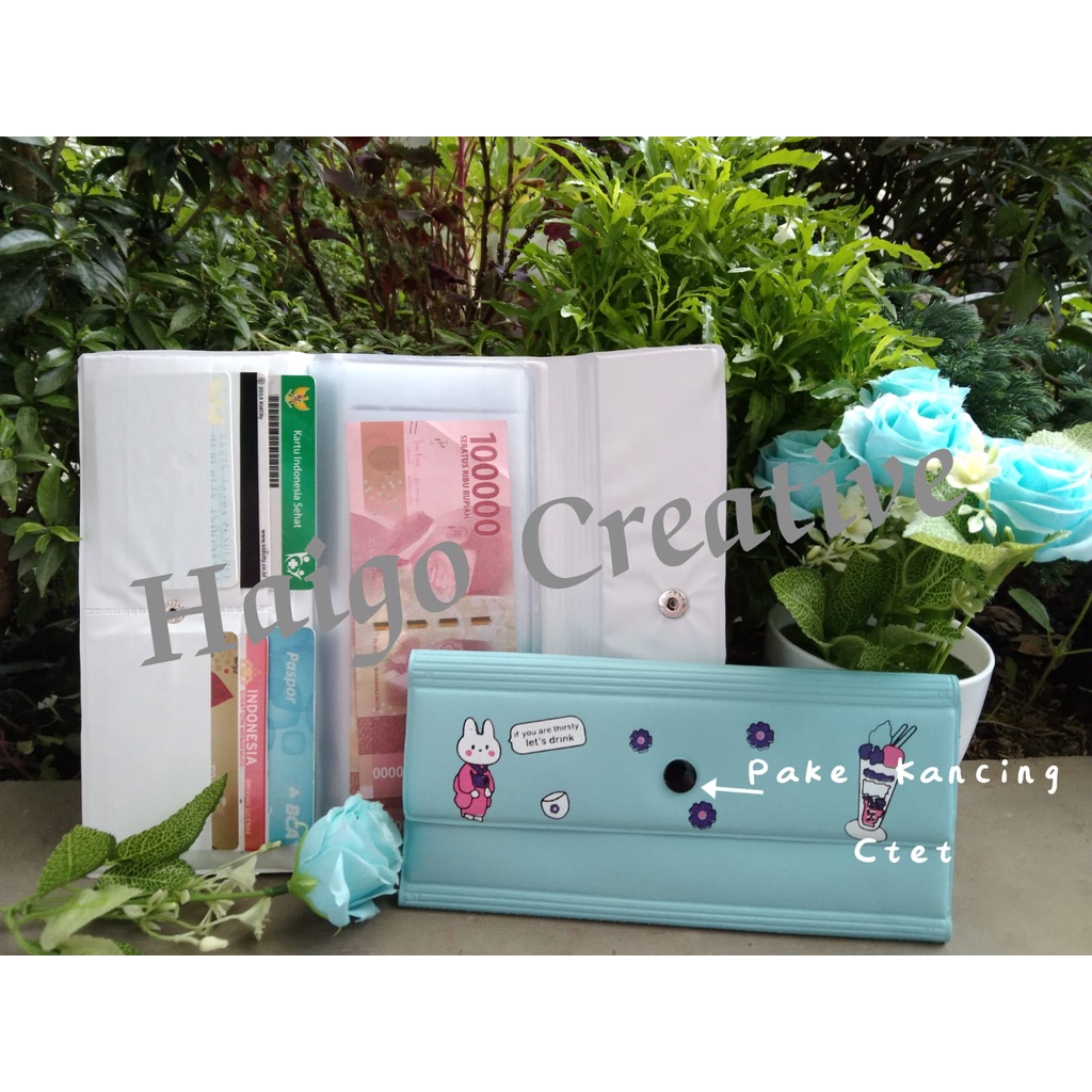 DOMPET DISIPLIN MOTIF BONEKA ICE CREAM-PENUTUP PAKE KANCING CTET