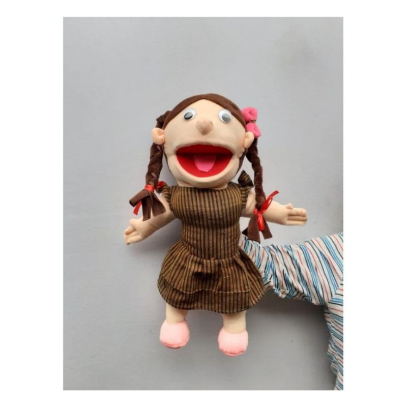 Boneka Tangan Couple Baju Lurik  | Boneka Muppet | Muppet Couple