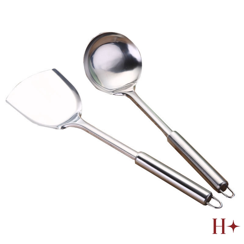 H✦ Najier Alat Masak Stainless Steel Sodet Sutil Centong Kuat Tebal Tahan Lama Panjang 32.5cm