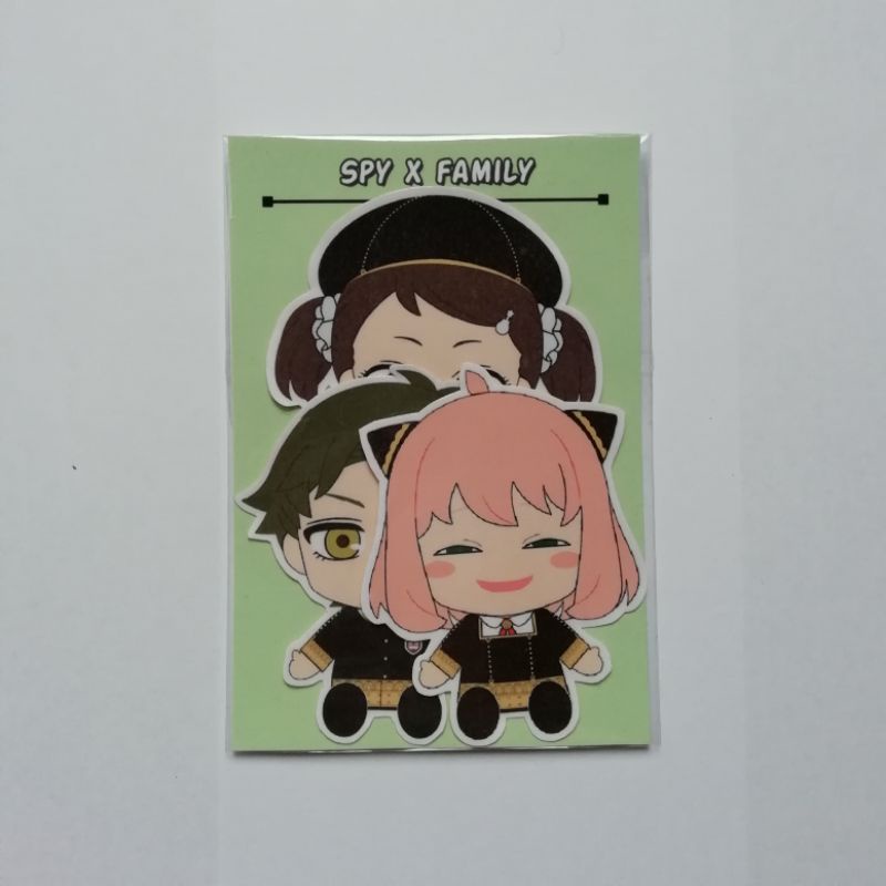 

[ST-PA-14] Sticker Pack Anime Spy x Family Sticker Anya Forger Sticker Damian Sticker Becky