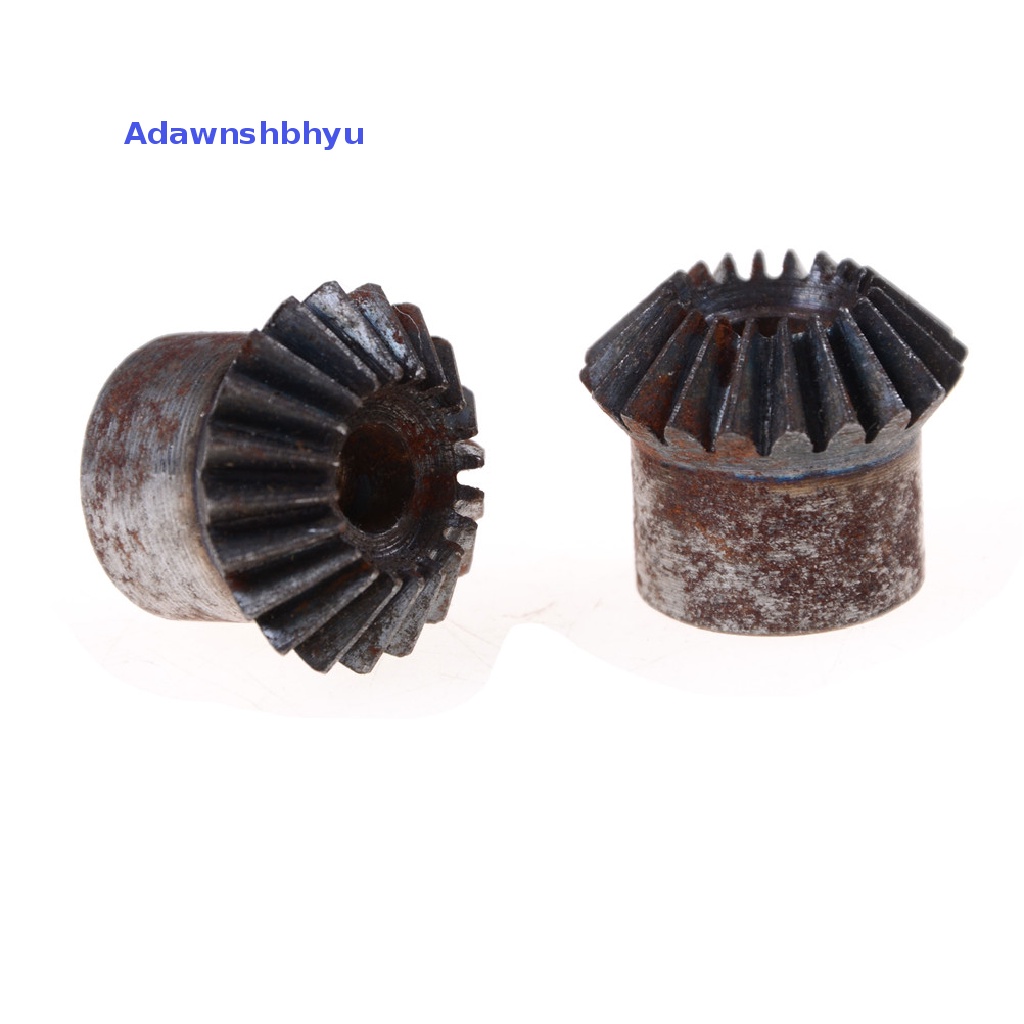 Adhyu 2pcs Gears Bevel Metal 7mm 1modul 20gigi Dengan Lubang Dalam 7mm 90derajat ID