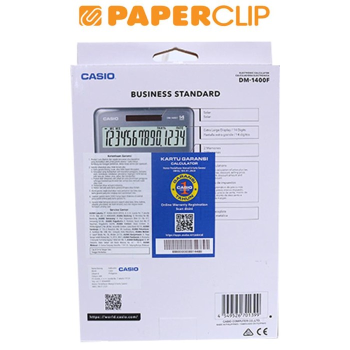 

CALCULATOR CASIO DM-1400F #ORIGINAL