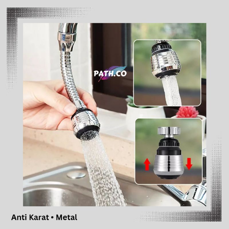 Jual Derajat Sambungan Kran Air Anti Karat Lapis Metal Besi Chrome Flexibel Water Wastafel