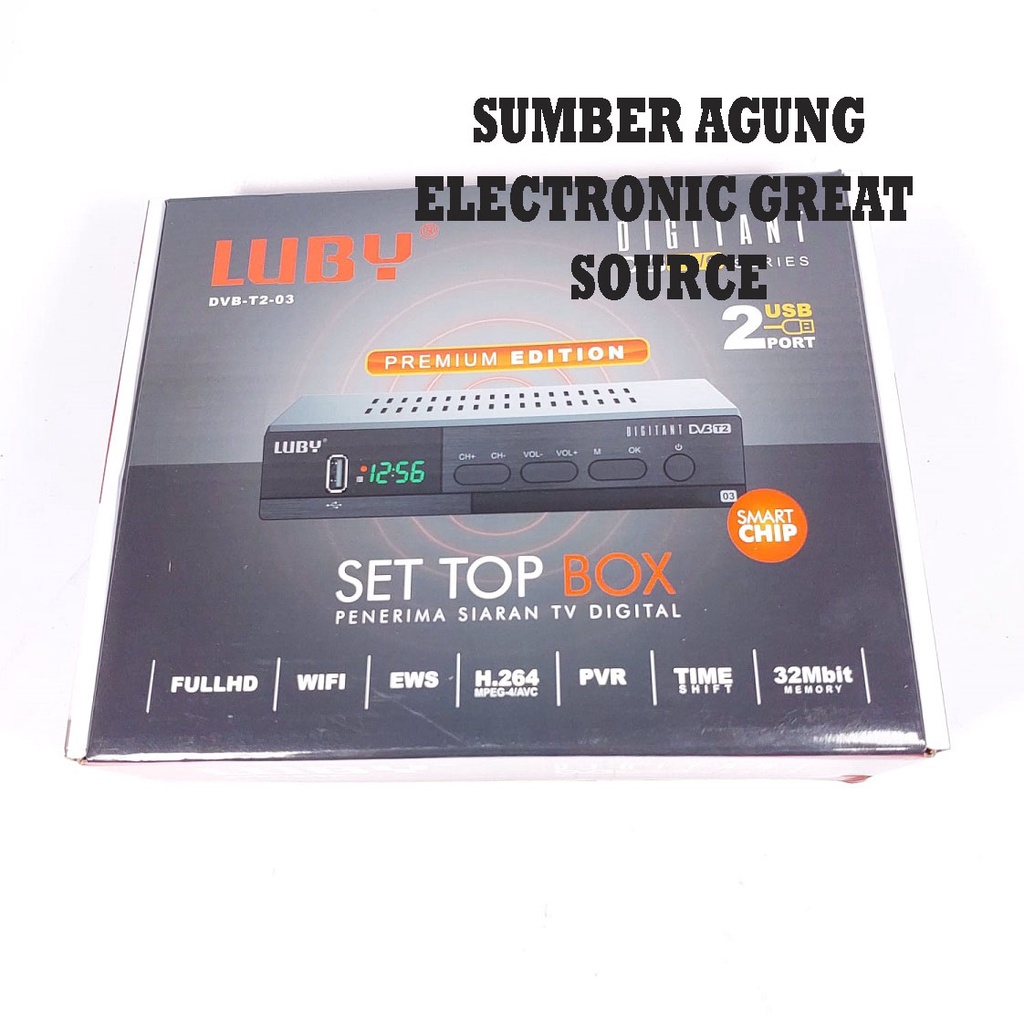 Luby Set Top Box 03 DVB T2 Untuk Siaran Digital Smart Chip Full HD