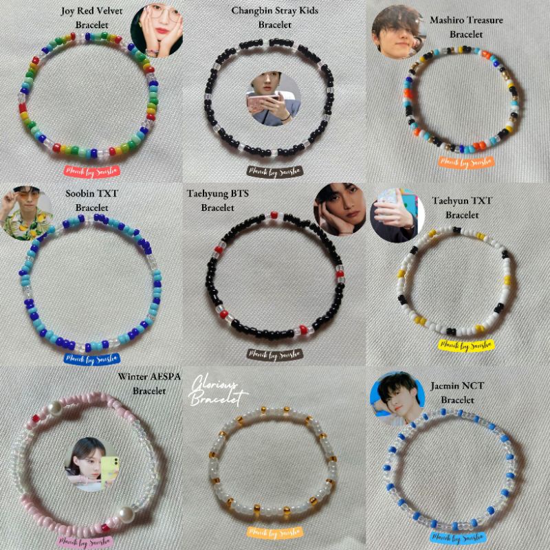 [PART 4] GELANG CINCIN MANIK MANIK BUNGA DAISY KPOP BRACELETS