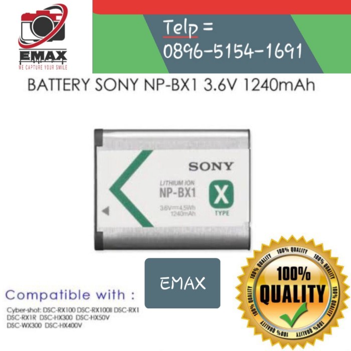 BATERAI SONY NP-BX1 NPBX1 FOR HANDYCAM, POCKET CAMERA SONY