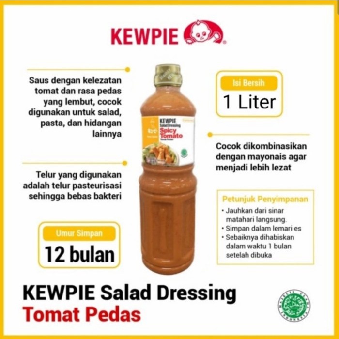 

Widyatmogrosir - Kewpie Salad Dressing Spicy Tomato Kewpie Tomat Pedas 1 Liter