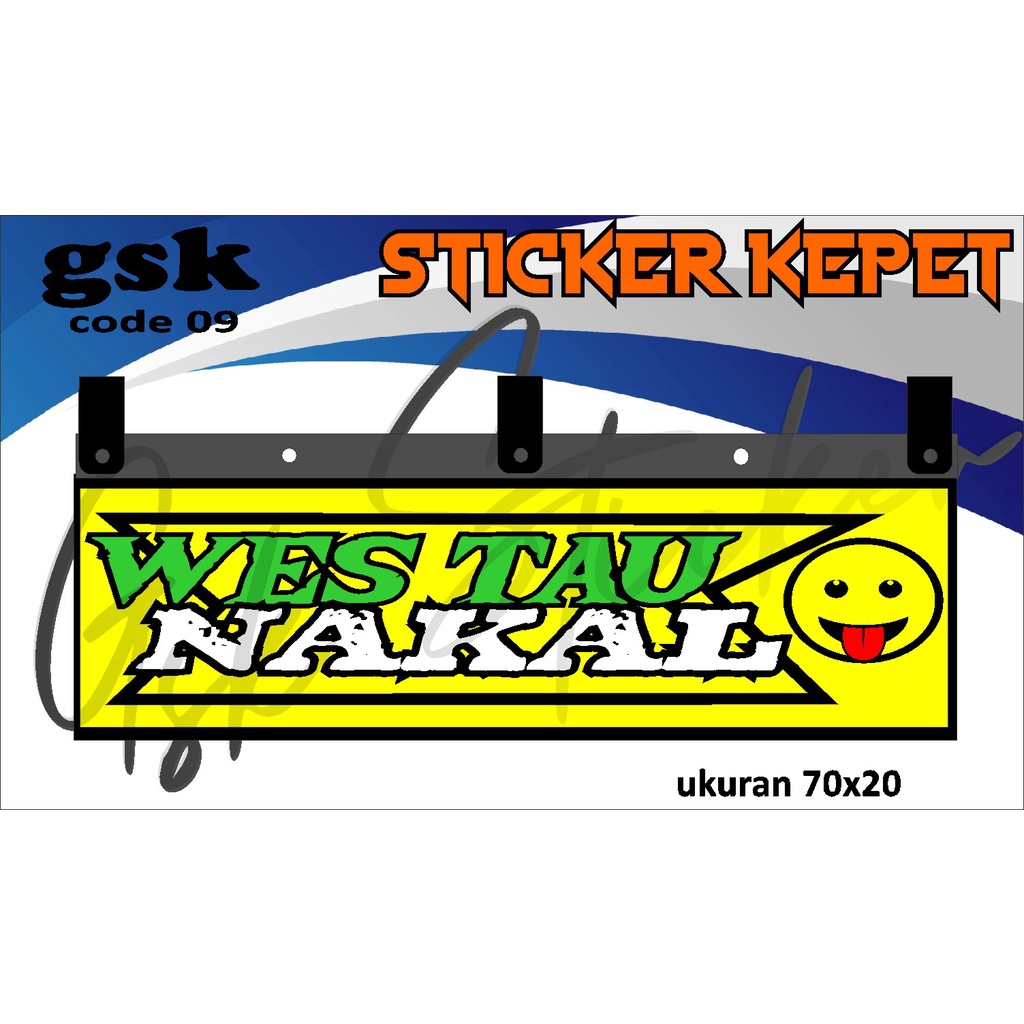 Stiker Cutting Karpet Belakang Truk All Sticker Variasi Karpet K.09