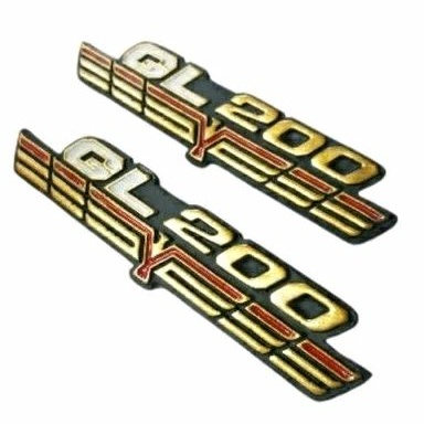 emblem bok aki honda gl200 gl125 logo emblem bok aki honda gl200 gl100 124