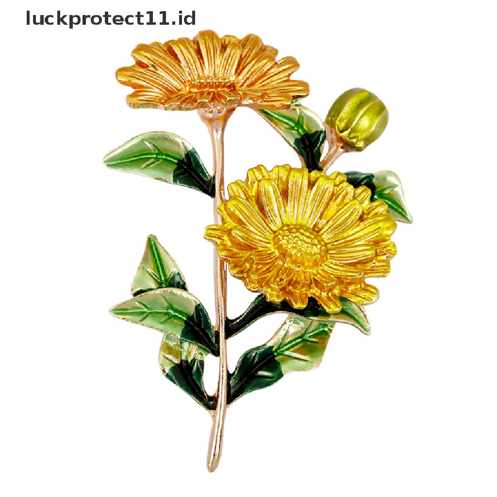 /Fashion Hot// Fashion// Enamel Daisy Bros Pin Kemeja Kerah Pin Perhiasan Bunga Pernikahan Bros Hadiah.