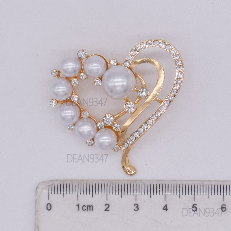 Bros Mutiara High-End Pin Leher Pin Bros Imitasi Tetap Pakaian Indah Bros
