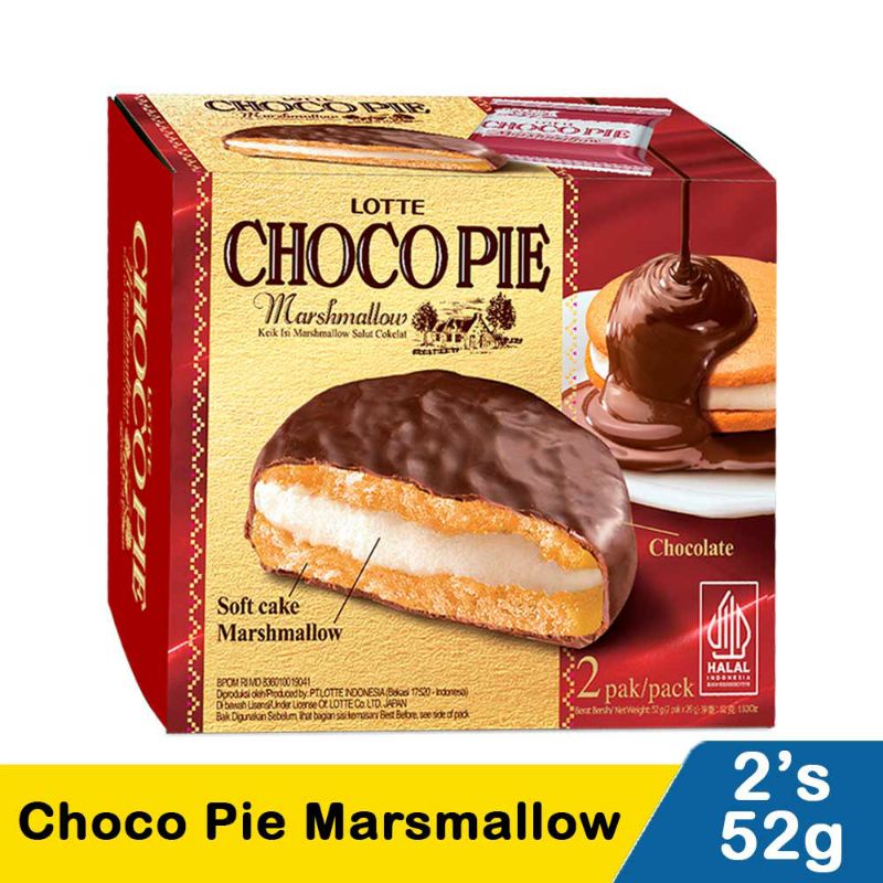 

Lotte Choco Pie Marsmallow 2 Pcs 52G