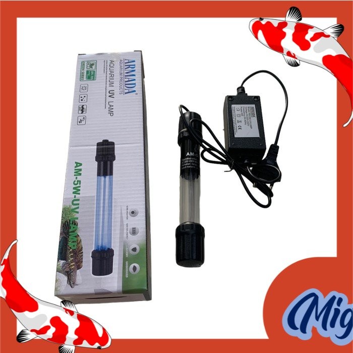 lampu uv aquarium 5 watt ARMADA AM UV 5 WATT 5 W UV LAMP