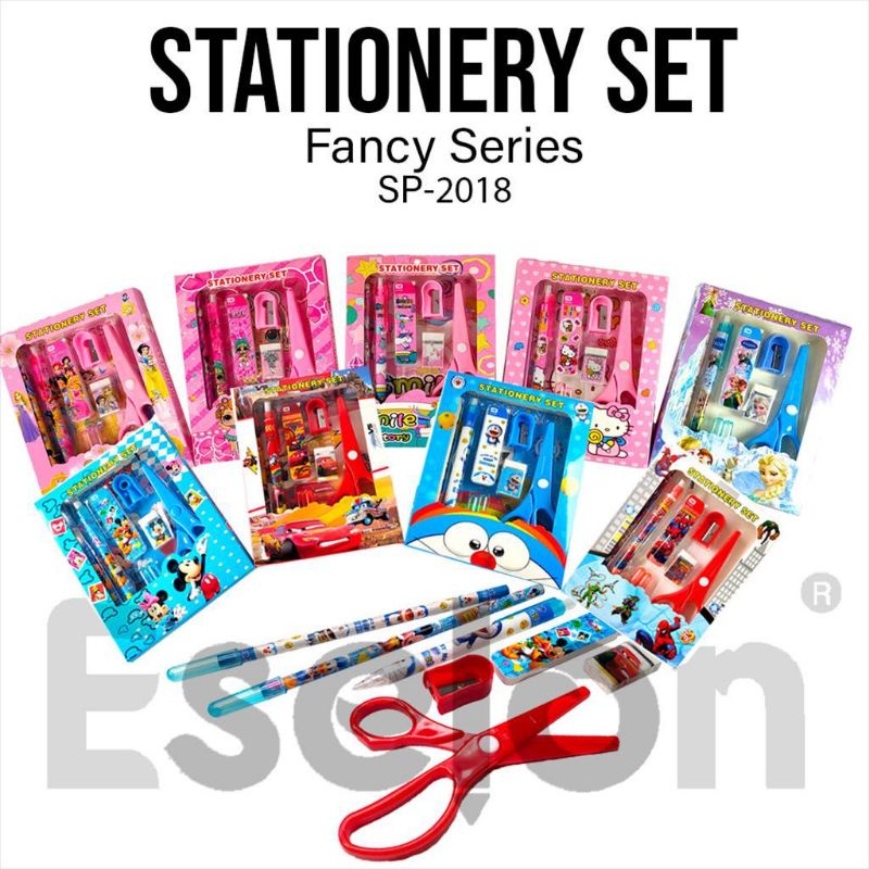 

Stationery set / Paket Alat tulis / Alat tulis set karakter 9in1