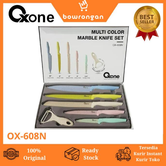 OXONE MULTI COLOR MARBLE PISAU SET 6 Pcs OX-608N OX 608 N