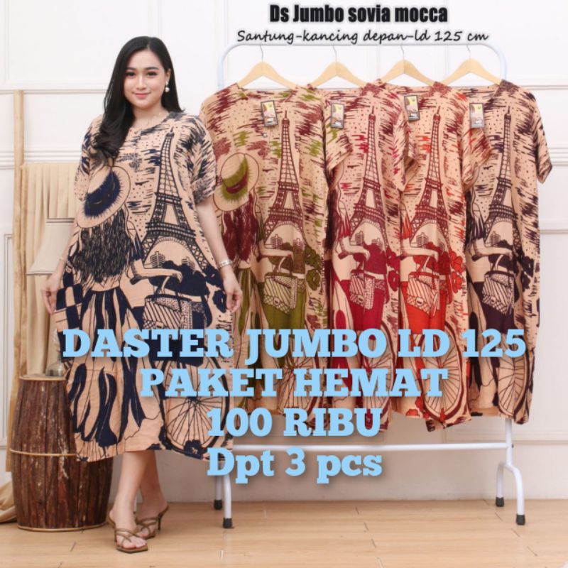 Daster Jumbo ld 120-125 Daster Jumbo Kekinian Terlaris