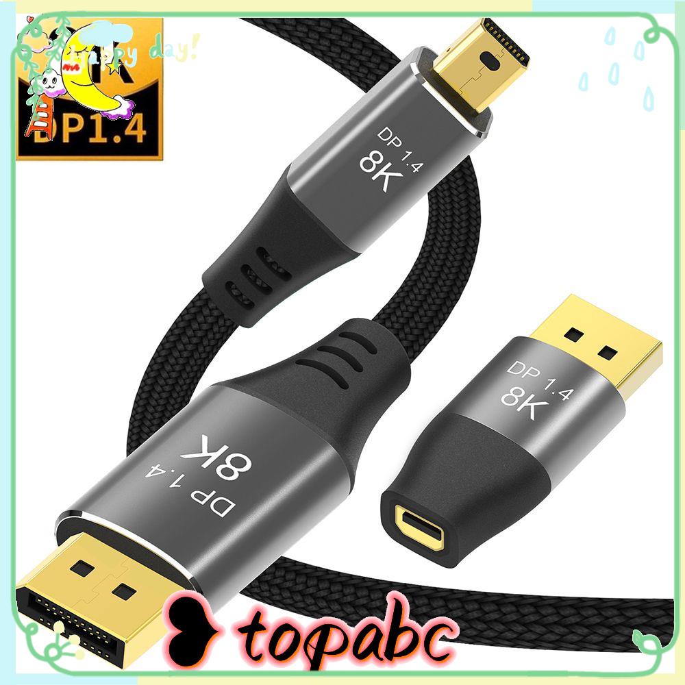 Proyektor Kabel DP to DP Mini Atas Transmisi Dua Arah MDP to DP 8K @ 60Hz 4K @ 144Hz