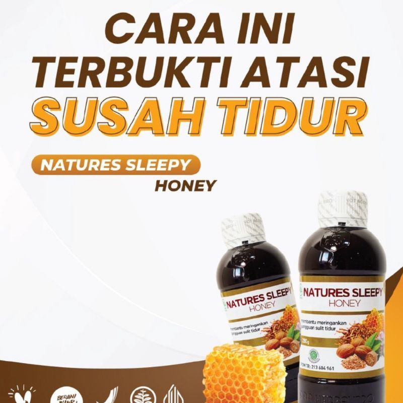 Natures Sleepy Honey Madu Sulit Susah Tidur Asli Deep Sleep