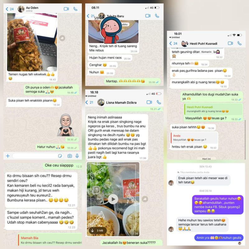 KERIPIK/KRIPSET Singkong Ceu Mieun 250 gram varian Pedas dan Original