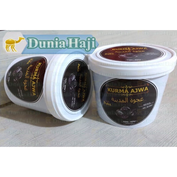 

Unik Madinah Premium Kurma AJWA Nabi Ember 850 Ember gr / Asli Kurma Limited