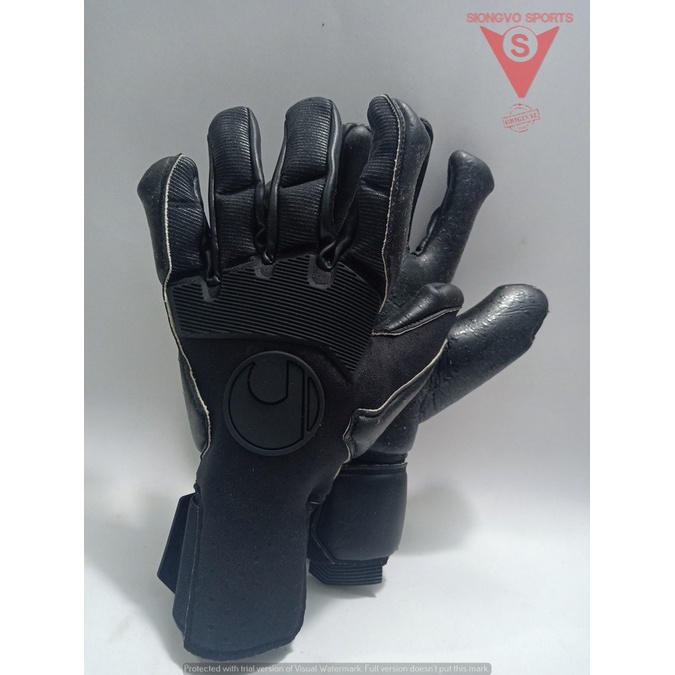 Sarung Tangan Kiper Uhlsport Supergrip+ Original 1011165052020 Black