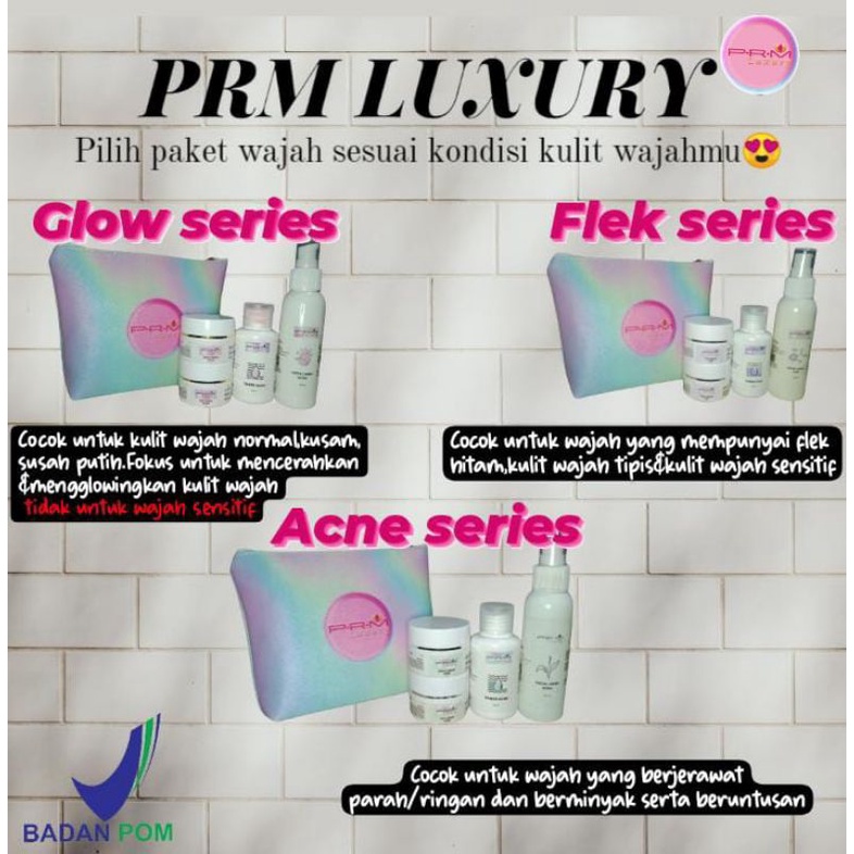Terlaris...PRM LUXURY ALL SERIES ACNE/GLOW/FLEK