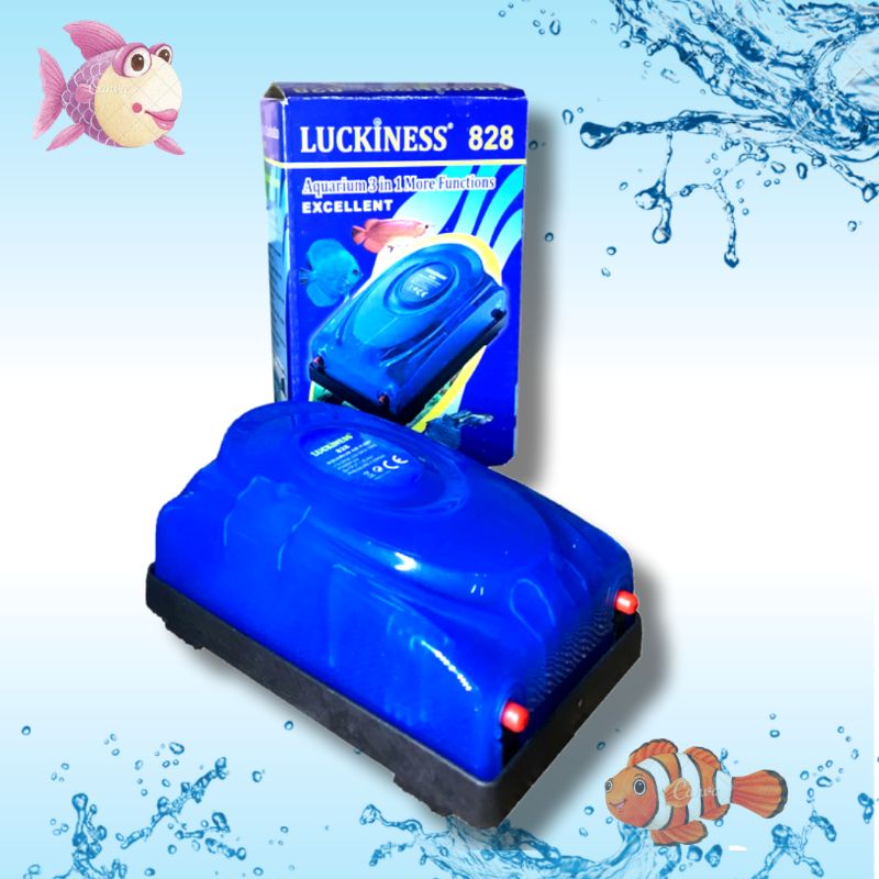 Airpump Aerator Udara 2 Lubang LUCKINESS 828