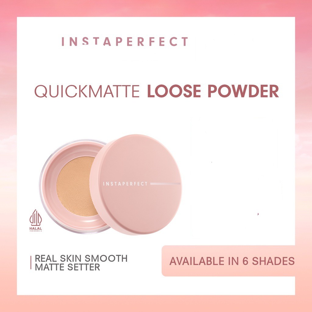 ❣️Rakkistore99❣️ Wardah Instaperfect Quickmatte Loose Powder 9 g (Real Skin Smooth, Matte, Soft Focus)