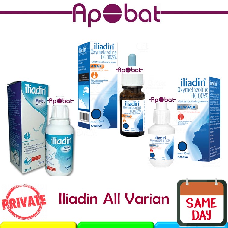 - ApObat - ILIADIN Semprot / Tetes Hidung Tersumbat Anak Dewasa Moist Illiadin Iliyadin
