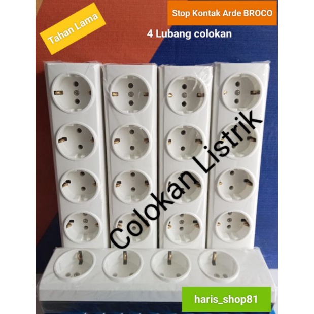Stopkontak Arde Broco 4 Lubang
