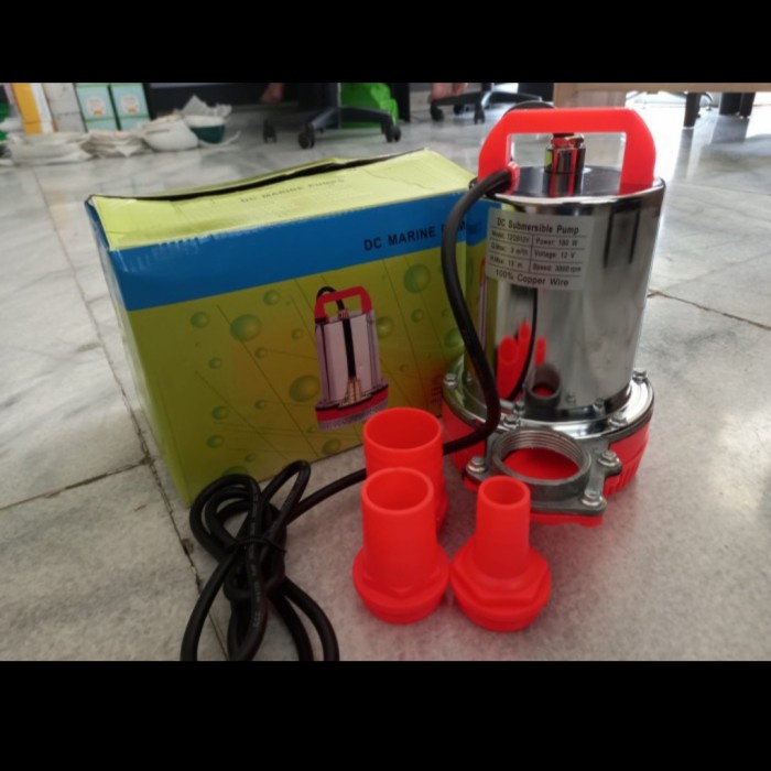 PAKET POMPA AIR SUBMERSIBLE DC180W TENAGA SURYA 200WP