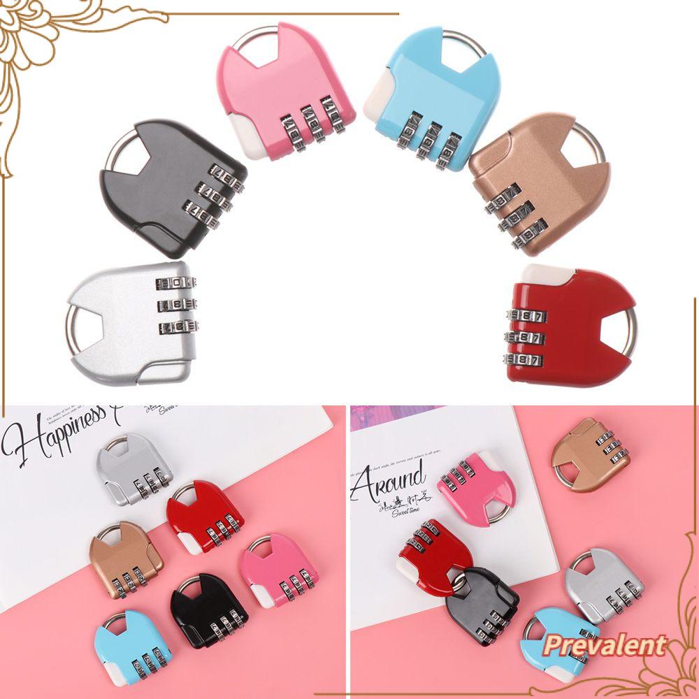 Preva 1pcs Password Lock Mini HOT Diary Pelindung Loker Case Supply Koper Travel Kombinasi Kode 3digit Dial