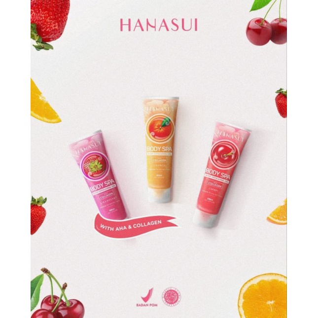 Hanasui Body Spa Exfoliating Gel With Collagen 300 ml - Lulur &amp; Peeling