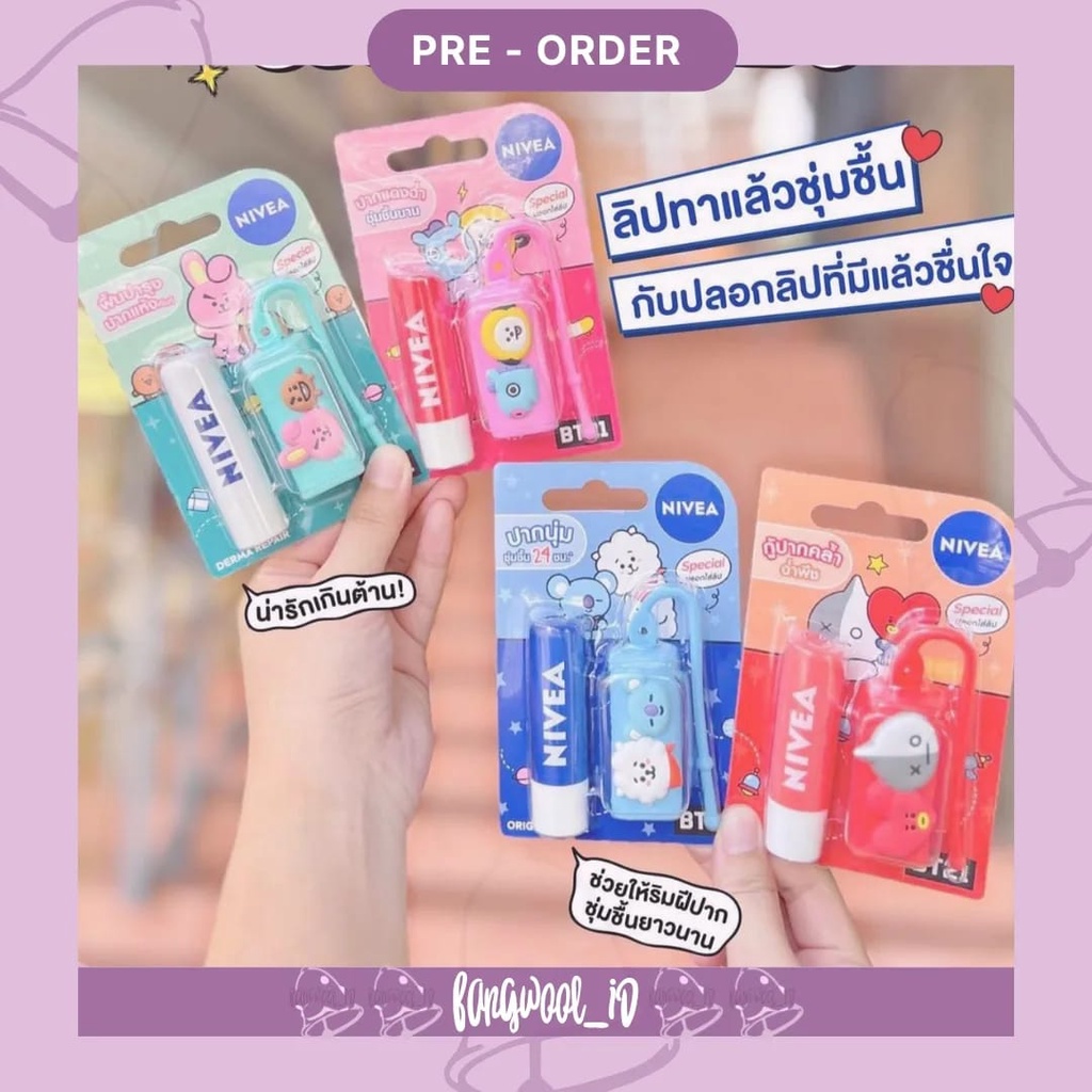 [READY STOCK] BT21xNIVEA THAILAND LIP BALM