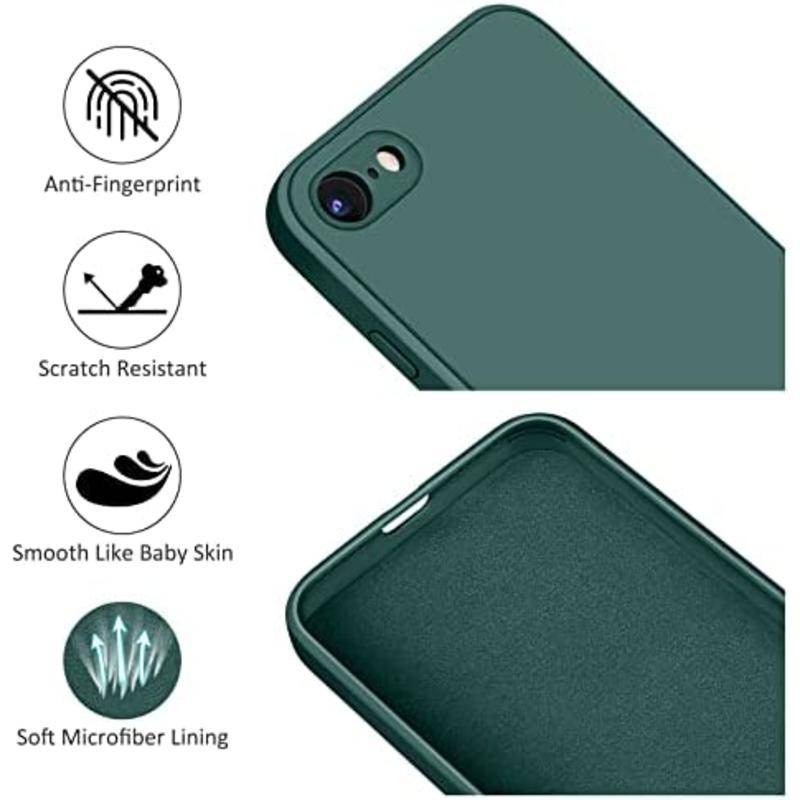 Untuk Iphone6 6s 78 Plus SE 2020 2022 Silikon Shockproof Bumper Cover Dengan Lapisan Microfiber Untuk iPhone X XS Max XR