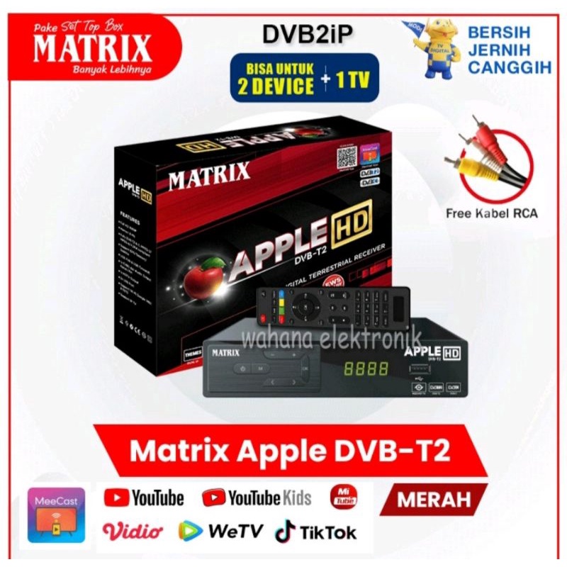 Set top box STB matrix apple merah