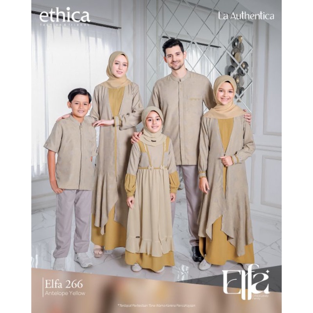 Gamis Sarimbit Ethica Elfa 266 Antelope yellow