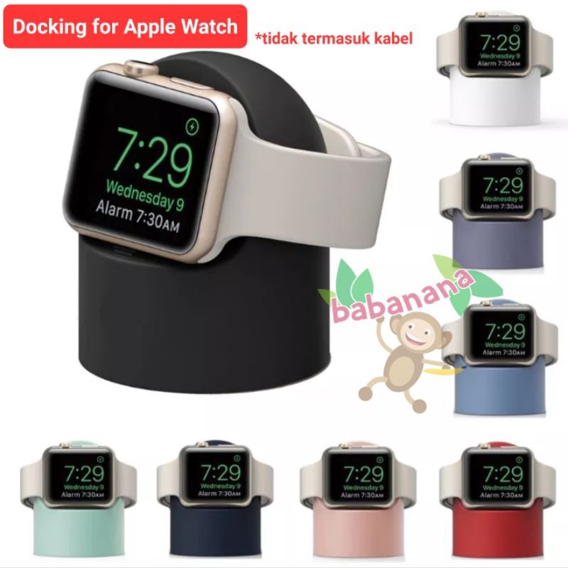 Apple Watch Charging Station Silicone Dock Holder Cable Stand Silikon