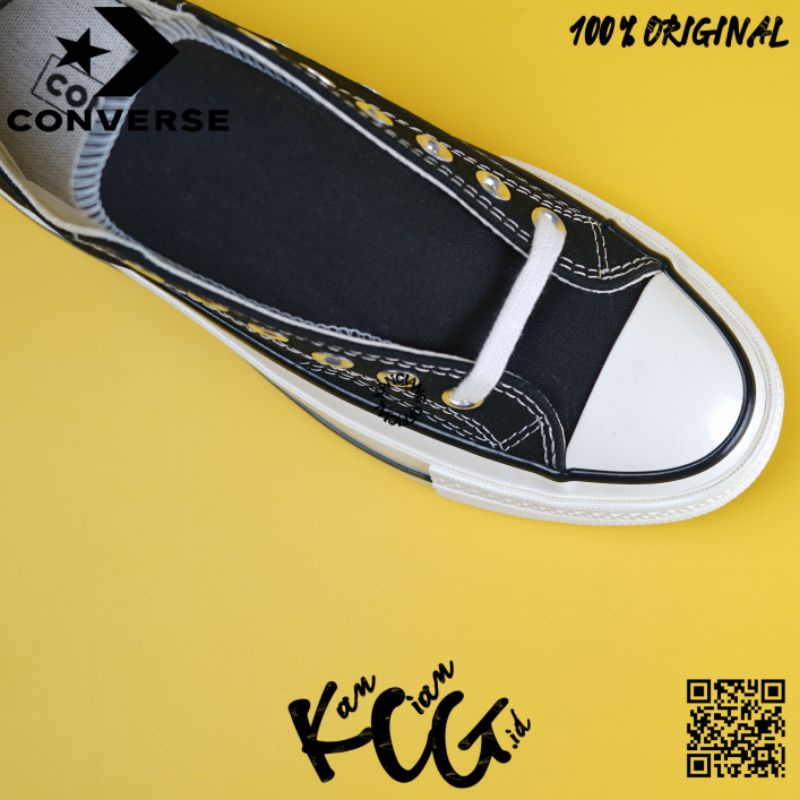 Converse Chuck Taylor 70S Low Black White 100% Original