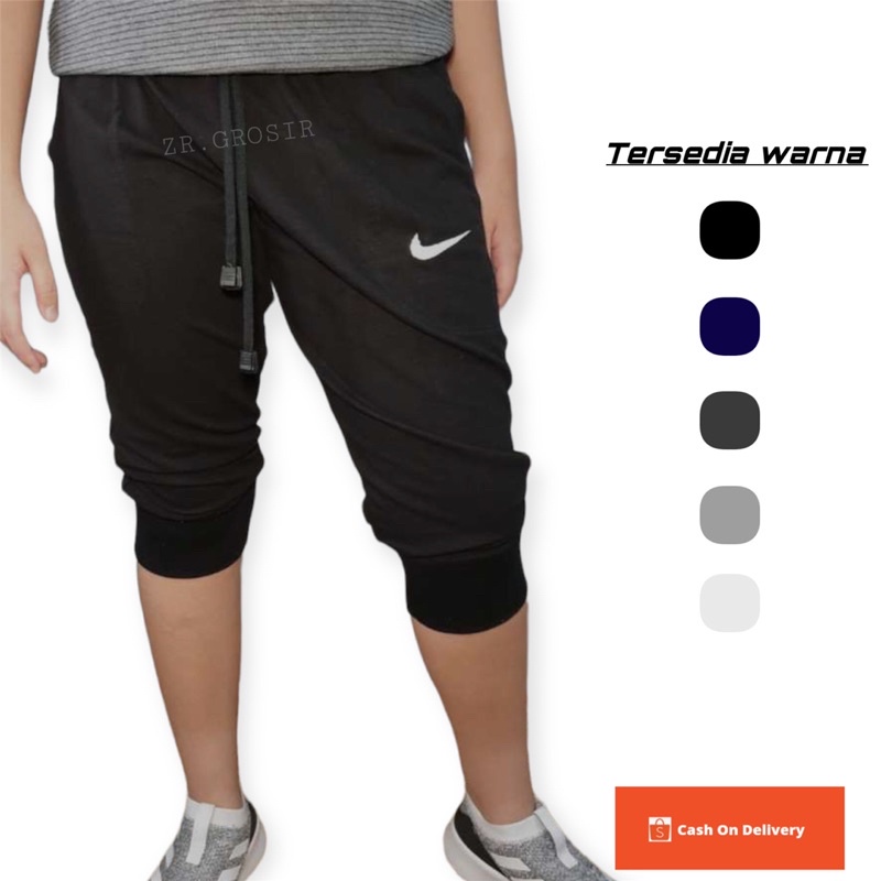CELANA JOGER 3/4  DEWASA JOGGING RUNNING CASUAL COWOK CEWEK 100% REAL PICTURE