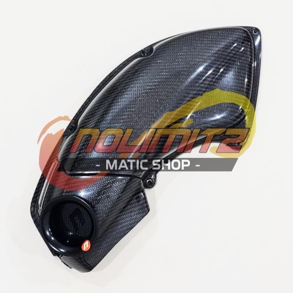 Cover Tutup Air Filter Udara Veloscope Carbon Kevlar Parts Ori NMAX OLD