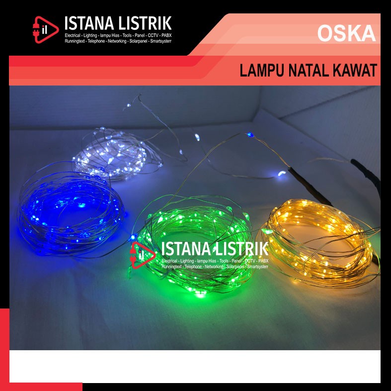 OSKA LAMPU HIAS KAWAT / LAMPU NATAL KAWAT