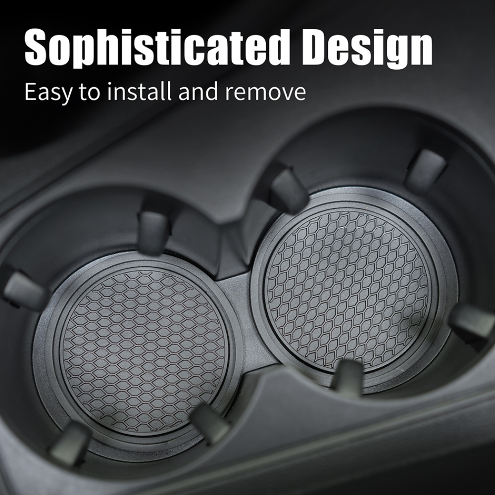 [Harga Grosir] Tatakan Gelas Mobil, Dudukan Gelas Non-Slip Universal, Tertanam Di Ornamen Coaster, Insulated Auto Water Cup Holder, Coaster Mobil Bulat Multicolor, Aksesori Interior Mobil