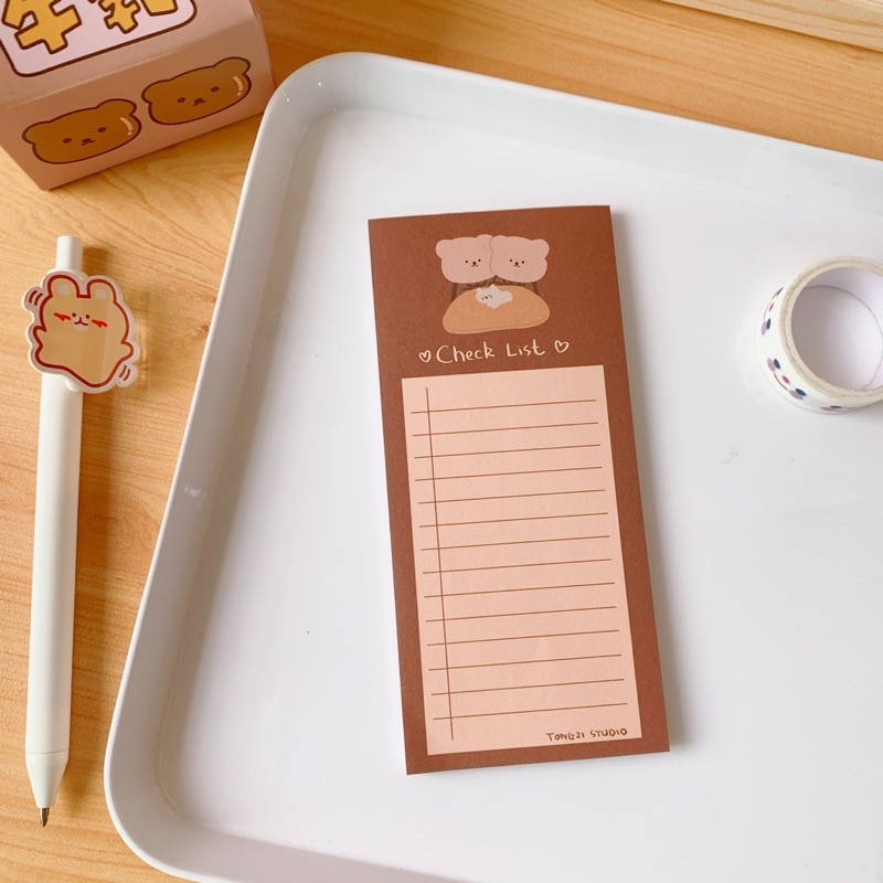 

Brownie Aesthetic Memo Pad Catatan Memo Notes SB001