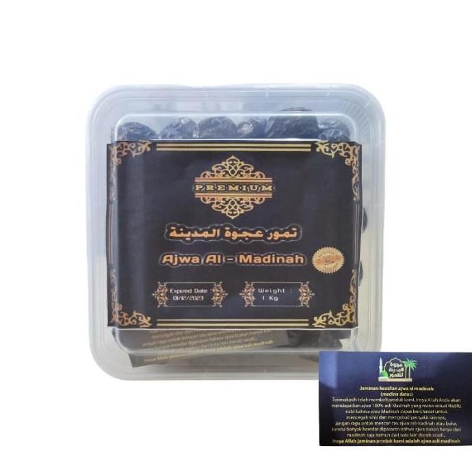 

TERLARIS KURMA AJWA/NABI SUPER JUMBO CURAH 1KG BEST SELLER RTH694GTR