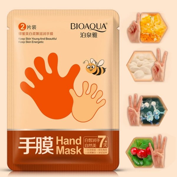 Masker Tangan Bioaqua Honey Soft and Moisturizing Hand Mask Kasar Kering Bersisik Terkelupas